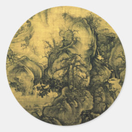 Adesivo Redondo Primavera & Guo Xi - Arte Chinesa/China Imperial