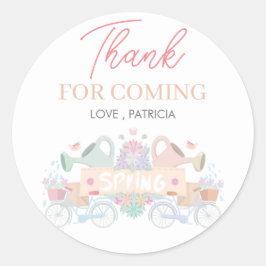 Adesivo Redondo Primavera Light Color (Cor da luz) Obrigado Stick