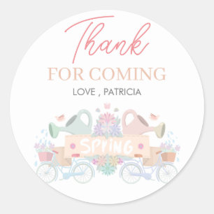 Adesivo Redondo Primavera Light Color (Cor da luz) Obrigado Stick