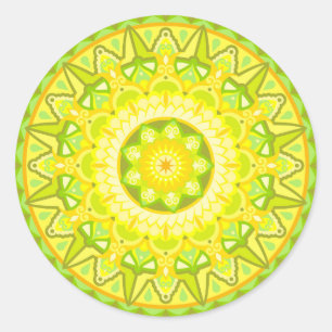 Adesivo Redondo Primavera Mandala