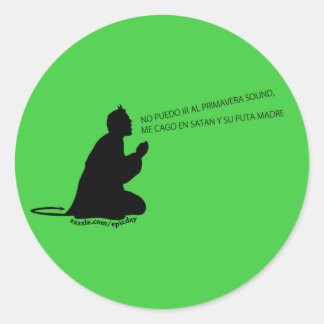 Adesivo Redondo Primavera Sound Pegatina/Sticker (style 2)