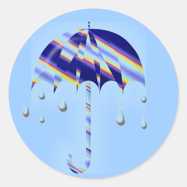 Adesivo Redondo Primavera Umbrella (Frente)