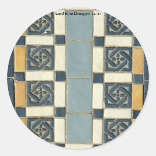 Adesivo Redondo Primaveras Quentes, AR Os Azulejos Maurice Oferece