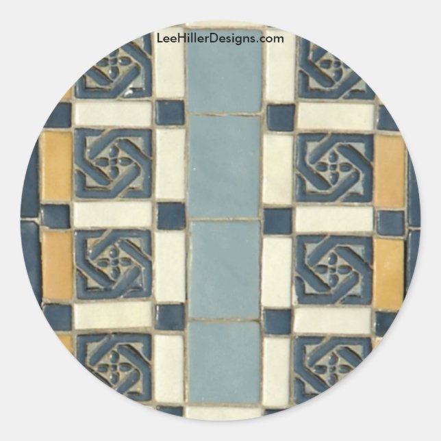 Adesivo Redondo Primaveras Quentes, AR Os Azulejos Maurice Oferece (Frente)