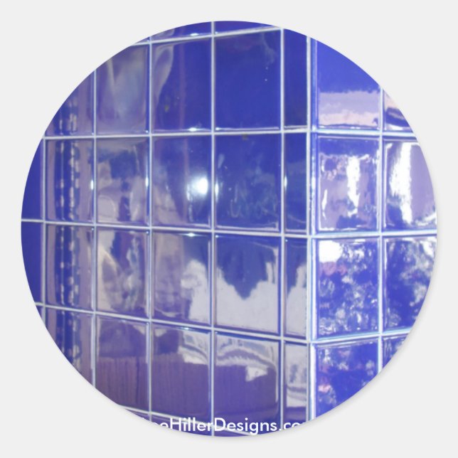 Adesivo Redondo Primaveras quentes, Roupa de Ofertas de Reflexão d (Frente)