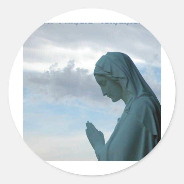 Adesivo Redondo Primeira Comunhão, Felicidades Primera Comun (Frente)