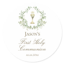 Primeira crista de chalice comunista verde