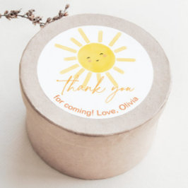 Adesivo Redondo Primeira volta ao sol obrigado