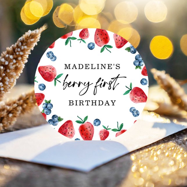 Adesivo Redondo Primeiro aniversario da Primeira Rapariga do Moran (Criador carregado)