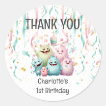 Primeiro aniversario De Monstros Bonitos. Obrigado