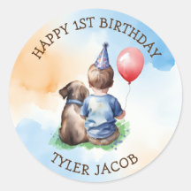 Primeiro Aniversário do Menino Personalizado