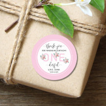 Primeiro aniversario Floral Rosa