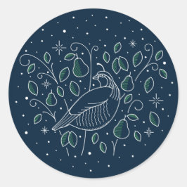 Adesivo Redondo PRIMEIRO DIA DE NATAL/Vinhetas de Natal