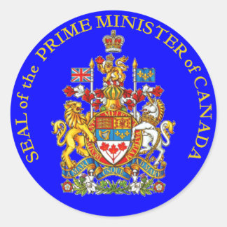 Adesivo Redondo Primeiro-Ministro do Canadá