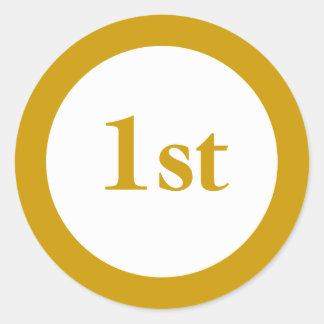 Adesivo Redondo Primeiro Prêmio