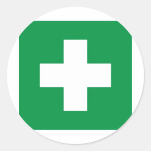 Adesivo Redondo Primeiros socorros