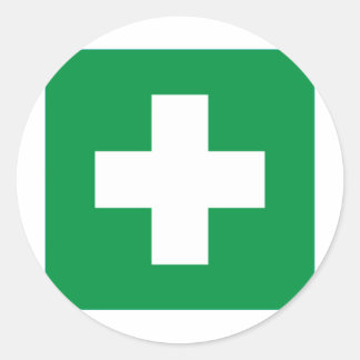 Adesivo Redondo Primeiros socorros