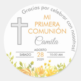 Adesivo Redondo Primera Community Gifts and Favors First Communes