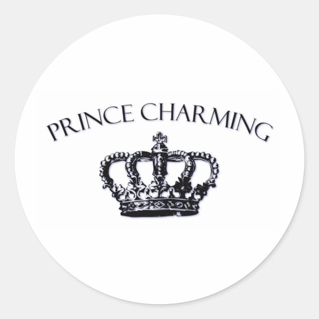 Adesivo Redondo Prince Charming (Frente)