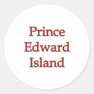 Adesivo Redondo Prince Edward Island