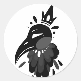 Adesivo Redondo Prince Raven Stickers