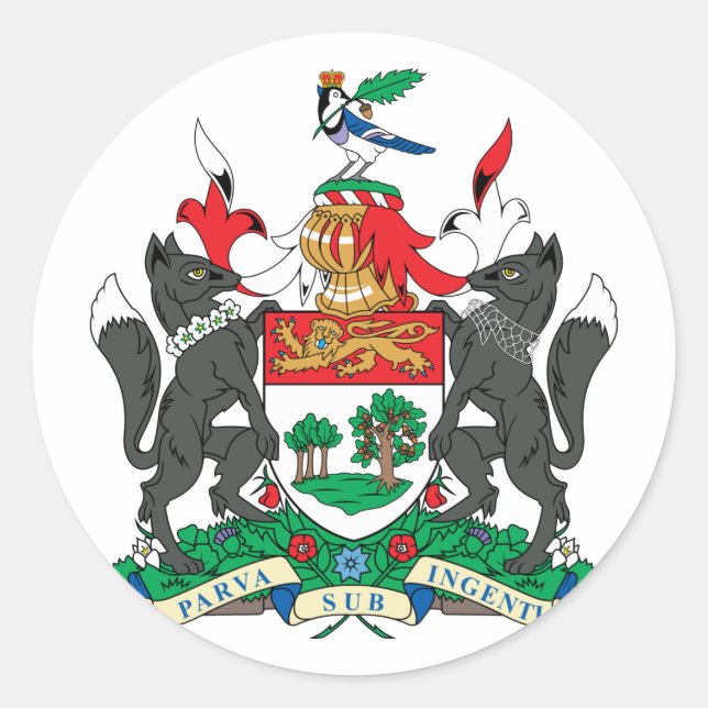 Adesivo Redondo princeedward, Canadá (Frente)