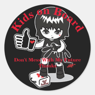 Adesivo Redondo Princesa a bordo