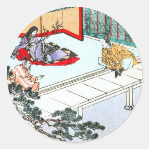 Adesivo Redondo Princesa Asiática