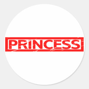 Adesivo Redondo Princesa Carimbo