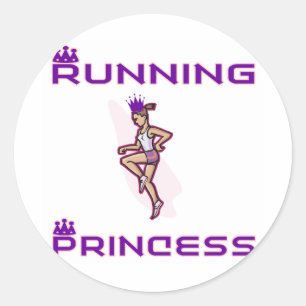 Adesivo Redondo Princesa de RunnerChick