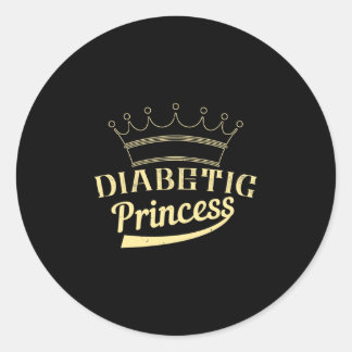 Adesivo Redondo Princesa diabética