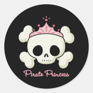 Adesivo Redondo Princesa do pirata