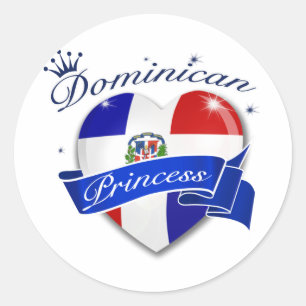Adesivo Redondo Princesa dominicana