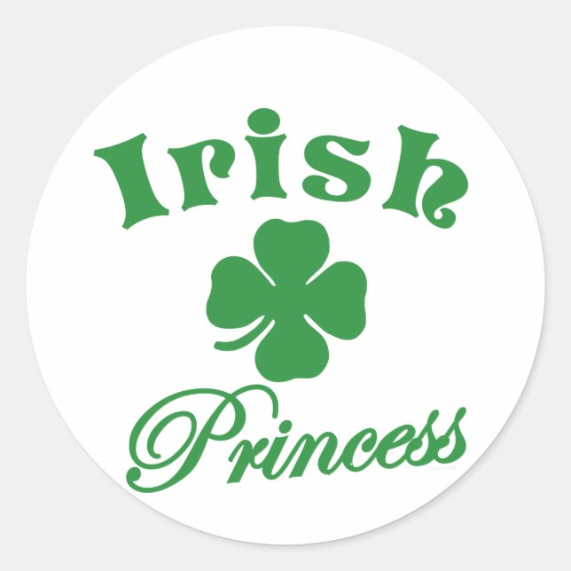 Adesivo Redondo Princesa irlandesa (Frente)