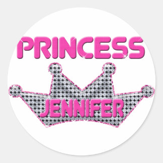 Adesivo Redondo Princesa Jennifer