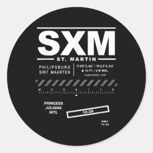 Adesivo Redondo Princesa Juliana Intel - Santo do Aeroporto Martin