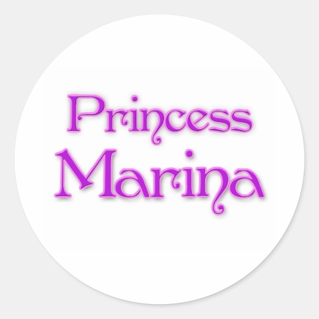 Adesivo Redondo Princesa Marina (Frente)