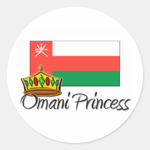 Adesivo Redondo Princesa omanense
