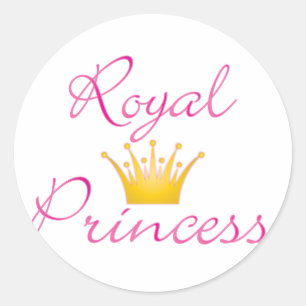 Adesivo Redondo Princesa Real