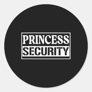 Adesivo Redondo Princesa Security Enny Birthday Halloween Party d