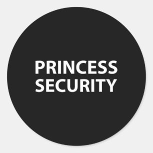 Adesivo Redondo Princesa Security Halloween Costume Men Matchi
