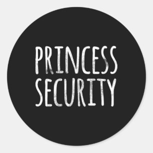 Adesivo Redondo Princesa Security Halloween Costume Men Matchi