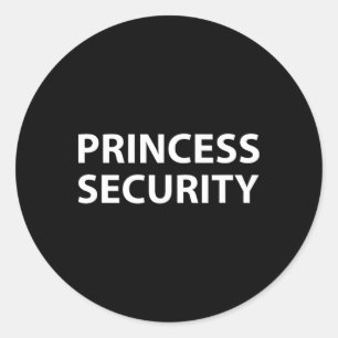 Adesivo Redondo Princesa Security Halloween Costume Men Matchi