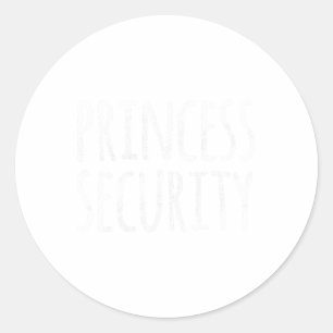 Adesivo Redondo Princesa Security Halloween Costume Men Matchi