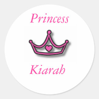 Adesivo Redondo Princesa Sticker