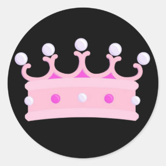 Adesivo Redondo PrincesaCoroaFesta
