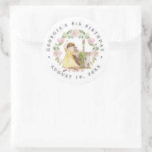 Adesivo Redondo Princesas, Cavaleiros e Dragões - Fada Leiteira An