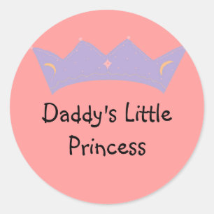 Adesivo Redondo Princesinha do Papai