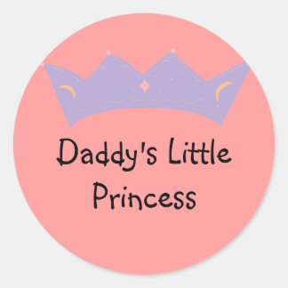 Adesivo Redondo Princesinha do Papai