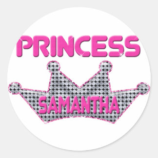 Adesivo Redondo Princess Samantha
